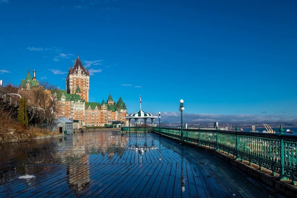 Frontenac Castle and Dufferin Terrace - Quebec City, Quebec, Canada